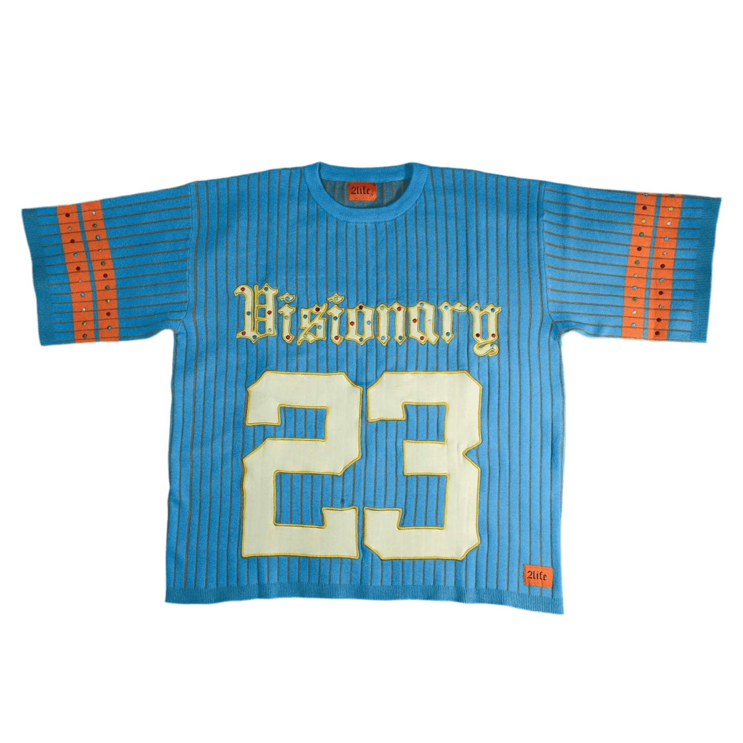 KNIT FOOTBALL JERSEY - BLUE