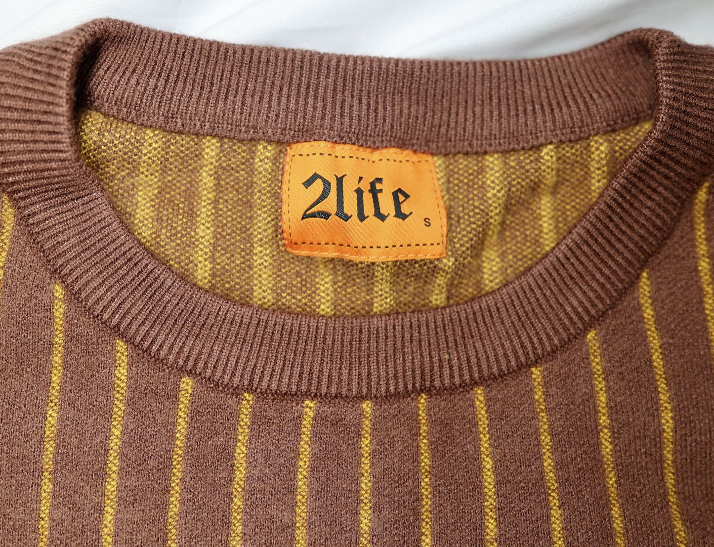 KNIT FOOTBALL JERSEY - BROWN - 2life